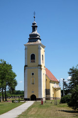 Fototapeta na wymiar Parish Church of Saint Michael in Preloscica, Croatia 