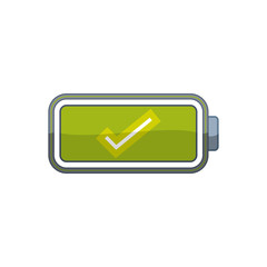 Electric battery rechargeable vector illustration graphic design