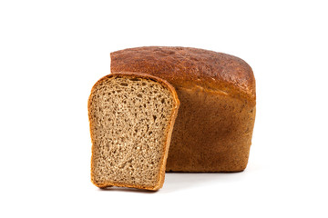 Fresh bread isolated on white