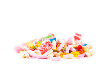 Multicolor sweets isolated