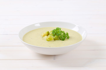 cream of Brussels sprouts soup