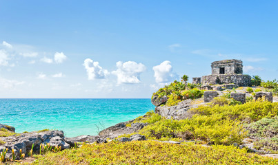 Tulum Ruins by the Caribbean Sea