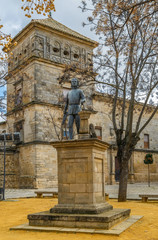 Obraz premium Statue of Andres de Vandelvira, Ubeda, Spain