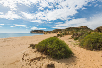 mediterranean beach on spanish costa tropical
