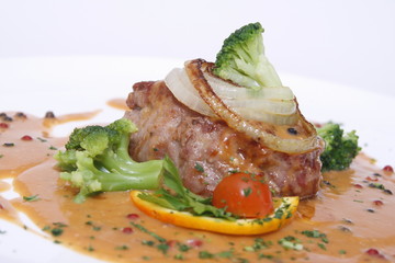 pork  with  broccoli