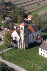 Fototapeta premium Parish Church of Saint Anthony of Padua in Bukevje, Croatia on November 07, 2007.
