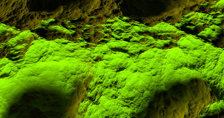 green abstract texture and background 3d illustration