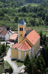 Parish Church of Holy Cross in Kravarsko, Croatia.