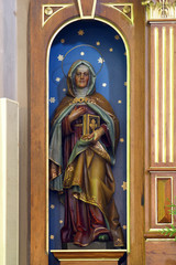 Saint Ann statue in the Parish Church of Saint Martin in Scitarjevo, Croatia 