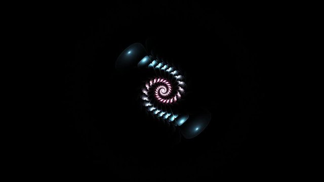 fractal radial pattern on the subject of science, technology and design