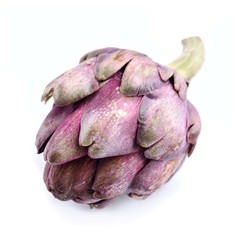 Fresh artichokes isolated .