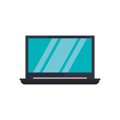Laptop pc technology vector illustration graphic design