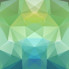 Fototapeta na wymiar Abstract mosaic background. Triangle geometric background. Design elements. Vector illustration. Green, blue colors.