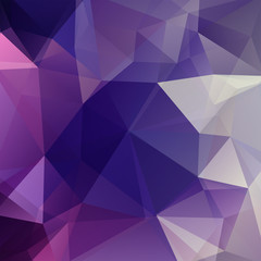 Abstract background consisting of purple, beige triangles. Geometric design for business presentations or web template banner flyer. Vector illustration