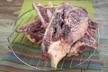 raw florentine beefsteak