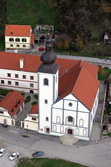 Obraz premium Parish Church of Saint Nicholas in Hrvatska Kostajnica, Croatia