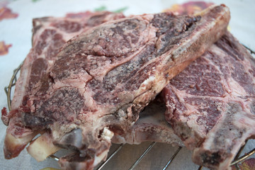 raw florentine beefsteak
