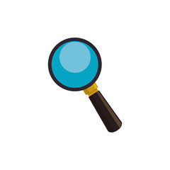Lupe magnifying glass vector illustration graphic design