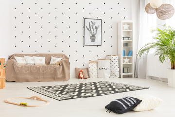 Child room with plant