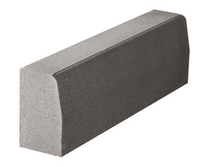 one curb of concrete isolated on white
