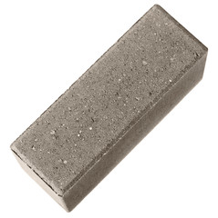 One concrete block for the construction of walls.