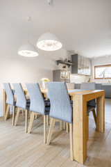 Living room with a kitchen