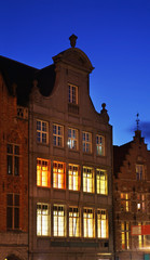 Fototapeta premium Markt - Market square in Bruges. Belgium