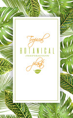 Tropical vertical banner © purplebird
