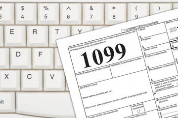 A US Federal tax 1099 income tax form