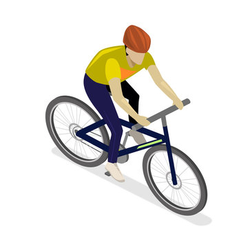 Isometric flat cyclist