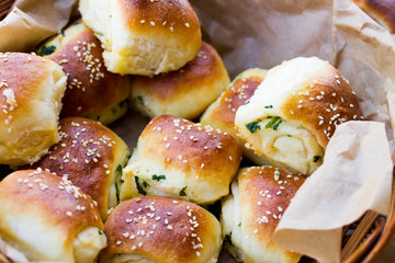 freshly salty scones with ramsons