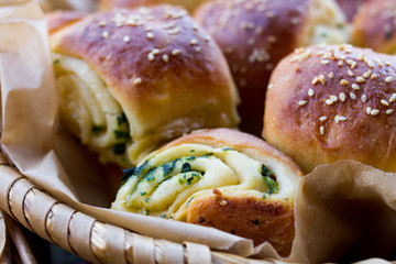 freshly salty scones with ramsons