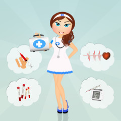 funny nurse girl