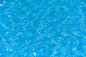 Fototapeta na wymiar Beautiful ripple water surface in pool for background