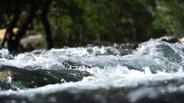 A river flowing over the rocks beatiful scene