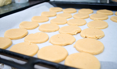 Creating and kneading the dough for gingerbread