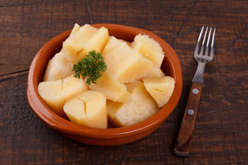Manihot esculenta (cassava, yuca, manioc, mandioca, Brazilian arrowroot)