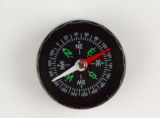 Round magnetic compass