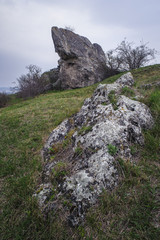 Fototapeta na wymiar Felsen Formation Hölzlstein bei Oggau im Burgenland