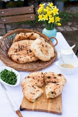 Fototapeta na wymiar bread scone, traditional hungarian food