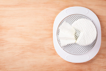Wheel of brazilian traditional cheese Minas