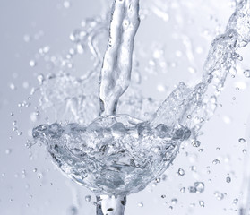 water splash isolated on white background 