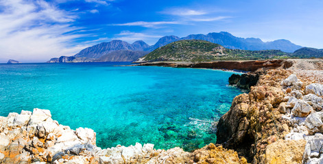 Crystal turquoise beaches of Greece - Crete island