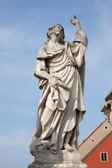 Saint James statue, Plague column at Main Square of the city of Maribor in Slovenia