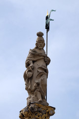 Saint Florian statue in Maribor Slovenia, Europe.  - obrazy, fototapety, plakaty