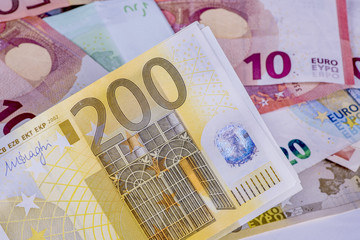 billet de banque euro en vrac