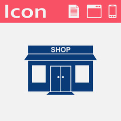 shop vector flat icon