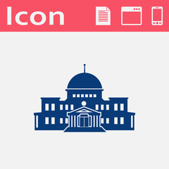 government building vector icon