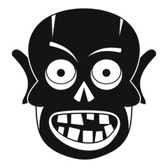 Living dead icon, simple style