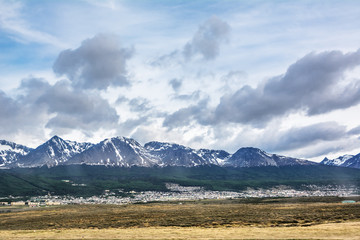 Ushuaia viewed from airport (Argentina)